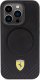 Ferrari FEHMP15LPTEK iPhone 15 Pro 6.1" czarny/black hardcase Carbon Metal Logo MagSafe 19