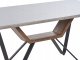 Beliani Stół do jadalni 180 x 90 cm imitacja betonu z czarnym BANDURA Lumarko! 2
