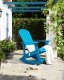 Beliani Krzesło ogrodowe MDF Niebieski ADIRONDACK 8