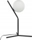 Lampa stołowa Beliani Lampa stołowa szklana 45 cm czarna WAPITI 1