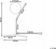 Lampa stołowa Beliani Lampa stołowa szklana 45 cm czarna WAPITI 8