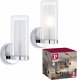 Kinkiet Paulmann Lampa ścienna LUENA E14 max. 20W IP44 230V szkło chrom / metal 6