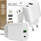 Ładowarka Art ŁADOWARKA SIECIOWA PD/QC 4.0 1x USB-C 1x USB-A 3A 20W ART 2
