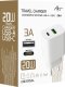 Ładowarka Art ŁADOWARKA SIECIOWA PD/QC 4.0 1x USB-C 1x USB-A 3A 20W ART 8