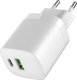 Ładowarka Art ŁADOWARKA SIECIOWA GaN PD/QC 4.0 1x USB-C 1x USB-A 30W ART 4