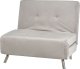 Beliani Sofa rozkładana welurowa jasnoszara FARRIS 1