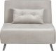 Beliani Sofa rozkładana welurowa jasnoszara FARRIS 2
