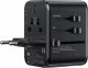 Ładowarka Wekome WEKOME WP-U03 Pop Digital Series - Ładowarka / Adapter podróżny EU / UK / US / AU + 3x USB-C & 2x USB-A 30W (Czarny) 2