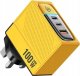 Ładowarka Wekome WEKOME WP-U155 Tint Series - Ładowarka sieciowa 2x USB-C & USB-A Super Fast Charger GaN 100W (Żółty) 1