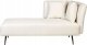 Beliani Szezlong prawostronny biały RIOM 1