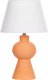 Lampa stołowa Beliani Lampa stołowa ceramiczna pomarańczowa FABILOS 1