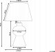 Lampa stołowa Beliani Lampa stołowa ceramiczna pomarańczowa FABILOS 2