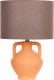 Lampa stołowa Beliani Lampa stołowa ceramiczna pomarańczowa LABRADA 1