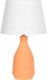 Lampa stołowa Beliani Lampa stołowa ceramiczna pomarańczowa LAMBRE 1