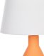 Lampa stołowa Beliani Lampa stołowa ceramiczna pomarańczowa LAMBRE 3