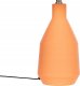 Lampa stołowa Beliani Lampa stołowa ceramiczna pomarańczowa LAMBRE 4
