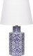 Lampa stołowa Beliani Lampa stołowa porcelanowa biało-niebieska MARCELIN 1
