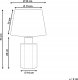 Lampa stołowa Beliani Lampa stołowa porcelanowa biało-niebieska MARCELIN 2