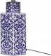 Lampa stołowa Beliani Lampa stołowa porcelanowa biało-niebieska MARCELIN 5