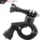 Alogy Uchwyt rowerowy do GoPro Hero 12 11 10 9 8 7 DJI Action SJ7 SJ6 do kamer na kierownicę motocykl rower Alogy obrotowy czarny 13