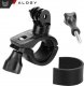 Alogy Uchwyt rowerowy do GoPro Hero 12 11 10 9 8 7 DJI Action SJ7 SJ6 do kamer na kierownicę motocykl rower Alogy obrotowy czarny 3