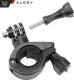 Alogy Uchwyt rowerowy do GoPro Hero 12 11 10 9 8 7 DJI Action SJ7 SJ6 do kamer na kierownicę motocykl rower Alogy obrotowy czarny 6