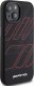 Mercedes AMG AMHMP15S23SSPK iPhone 15 / 14 / 13 6.1" czarny/black hardcase Silicone Large Rhombuses Pattern MagSafe 4