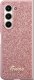 Guess Etui Guess GUHCZFD5HGGSHP Samsung Galaxy Z Fold 5 hardcase Glitter Script różowy/pink 2