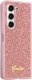 Guess Etui Guess GUHCZFD5HGGSHP Samsung Galaxy Z Fold 5 hardcase Glitter Script różowy/pink 5