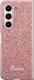 Guess Etui Guess GUHCZFD5HGGSHP Samsung Galaxy Z Fold 5 hardcase Glitter Script różowy/pink 8