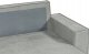 Beliani Narożnik lewostronny rozkładany z pojemnikiem szary KARILA 7