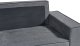 Beliani Narożnik prawostronny rozkładany z pojemnikiem ciemnoszary KARILA 6