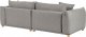 Beliani Sofa 3-osobowa jasnoszara LUVOS 3