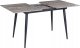 Beliani Stół do jadalni rozkładany 120/150 x 80 cm imitacja kamienia szary EFTALIA 4