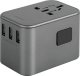 Ładowarka Energea ENERGEA ład. siec. 3xUSB+2xUSB-C PD-PPS-QC 3.0 35.5W 3A2C adapter 4w1 US/UA/EU/UK szary/gunmetal Travelworld 2