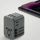 Ładowarka Energea ENERGEA ład. siec. 3xUSB+2xUSB-C PD-PPS-QC 3.0 35.5W 3A2C adapter 4w1 US/UA/EU/UK szary/gunmetal Travelworld 6
