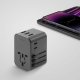 Ładowarka Energea ENERGEA ład. siec. 3xUSB+2xUSB-C PD-PPS-QC 3.0 35.5W 3A2C adapter 4w1 US/UA/EU/UK szary/gunmetal Travelworld 8