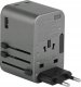 Ładowarka Energea ENERGEA ład. siec. 1xUSB+2xUSB-C PD-PPS-QC 3.0 65W 1A2C adapter 4w1 US/UA/EU/UK szary/gunmetal Travelworld Adapter GaN65W 3