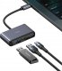 HUB USB Usams USAMS Adapter HUB 5w1 USB 2.0/USB 3.0/ USB-C/TF/SD szary/dark grey SJ628HUB01 (US-SJ628) 1