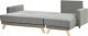 Beliani Sofa narożna lewostronna szara SIRO 5