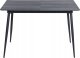 Beliani Stół do jadalni rozkładany 120/160 x 80 cm ciemne drewno GARMIN 4