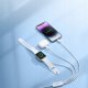 Joyroom Kabel 3w1 Joyroom S-IW007 USB-A / ładowarka magnetyczna, USB-A, Lightning 1.2m biały 8