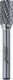 Dedra Frez trzpieniowy walcowy A6x16mm, trzpień 6mm 1
