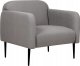 Beliani Fotel tapicerowany szary STOUBY 1