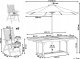 Beliani Zestaw ogrodowy drewno akacjowe stół i 6 krzeseł JAVA z parasolem 3