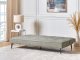 Beliani Sofa rozkładana jasnozielona ESSVIK 2