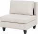 Beliani Sofa modułowa 3-osobowa z otomaną jasnobeżowa UNSTAD 6
