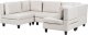 Beliani Sofa modułowa 5-osobowa jasnobeżowa UNSTAD 4