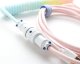 Ducky Ducky Premicord Cotton Candy Coiled Cable, USB Typ C auf Typ A - 1,8m 1