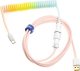 Ducky Ducky Premicord Cotton Candy Coiled Cable, USB Typ C auf Typ A - 1,8m 5